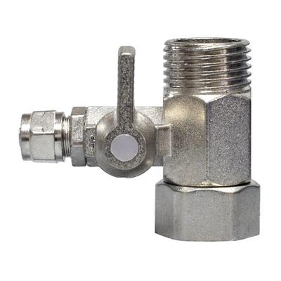 Absperrventil, Absperrventil T-Adapter 3/8 x 3/8 x 1/4 zum Verbinden von 2 Geräten Image