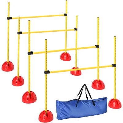 Pawhut - Agility Set Hunde 4-teiliges befüllbar Agility-Ausrüstung für Hundetraining Steckhürdenset Image