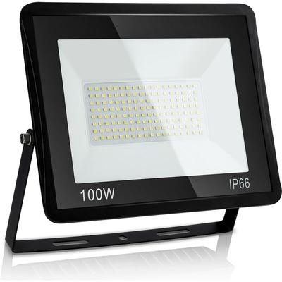 Led Fluter Flutlicht Strahler 100W Baustrahler Außen Lampe IP65 Warmweiß Scheinwerfer - Tolletour Image