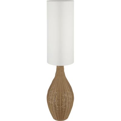 NOWA Stehlampe "ANKO", braun, 2 flammig, Ø 27,00cm H: 125,00cm,, Lampen, Stehleuchte, Rattan-Optik, Wohnzimmer, Schlafzimmer, Flur Image