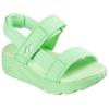 Sandale SKECHERS "UNO LITE SANDAL", Kinder, Gr. 35, grün (mintgrün), Textil, sportlich, Schuhe, leichte Sandale mit Klettverschluss, Größenschablone zum Download