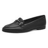 Slipper TAMARIS, Damen, Gr. 38, schwarz, Leder, unifarben, elegant, Schuhe, Blockabsatz, Schlupfschuh, Businessschuh mit hübscher Zierspange