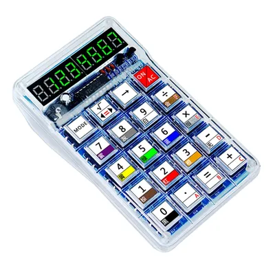 DIY LED Digital Tube Calculators Electronic Kit 51 Microcontroller Control Resistance Conversion DIY