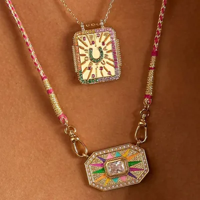 Astrology Tarot Card Necklace for Women Men Creative Sun Fortune Telling Card Divination Magic