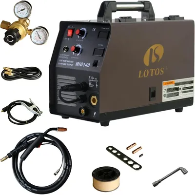 140A Welder Advanced Auto Synergistic Setting, Voltage Fine Tuning, Gas MIG Welding & Gasless Flux