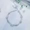 Trendy 925 gioielli in argento bracciale a forma di stella intarsiato zircone pietra preziosa accessori per le donne matrimonio promessa bracciali all