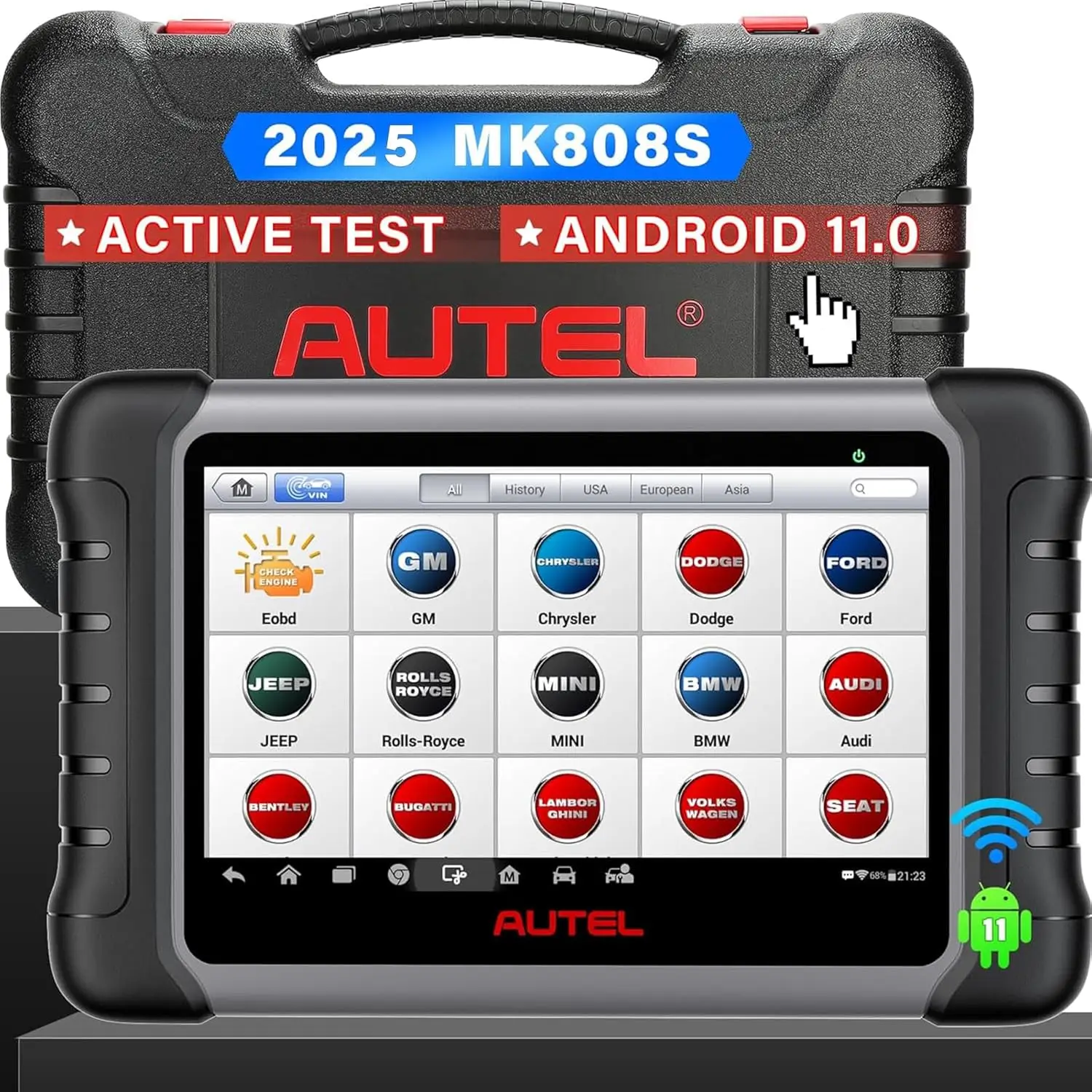Autel MaxiCOM MK808S Strumento bidirezionale come MK808BT Pro MX808S Scanner OBD2 Controllo bidirezionale Diagnosi Strumenti automobilistici