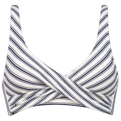 Watercult - Women's Seaside Splash Cross-Over Bikini Top - Bikini-Top Gr 36 - Cup: B grau/weiß Image