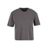 T-Shirt URBAN CLASSICS "Urban Classics Ladies Sorona Loose Fit Tee", Herren, Gr. XXL, grau (magnet), 70% Baumwolle, 30% Polyester (Sorona), unifarben, casual, oversize, Rundhals, Kurzarm, Shirts