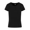 T-Shirt URBAN CLASSICS "Urban Classics Ladies Sorona Regular Tee", Herren, Gr. L, schwarz, 70% Baumwolle, 30% Polyester (Sorona), unifarben, casual, normal, Rundhals, Kurzarm, Shirts