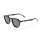 Le Specs Galavant Sunglasses for Men and Women, Round Frame Shape with UV Protection, Smoke Mono Polarized/Black, One Size