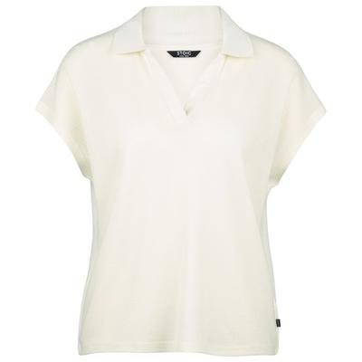Stoic - Women's WoolHemp VarbergSt. Pique Polo - Polo-Shirt Gr M weiß Image