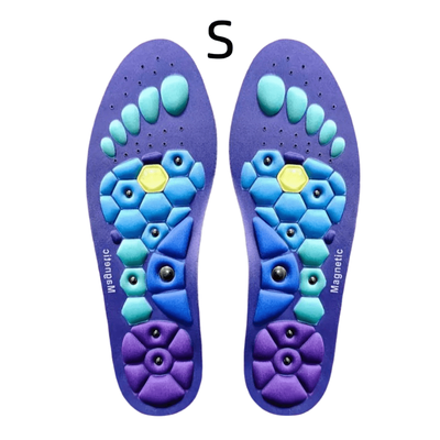 TEMU 3 Sizes Magnetic Massage Shoe Insoles - Comfortable Eva Cushioning, Suitable For Men And Women, Enhance Foot Support, 1 Pair