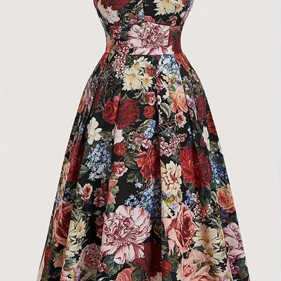 TEMU New Elegant And Stylish Women's Off-shoulder Spaghetti Strap Dress From -border Europe And America. Image