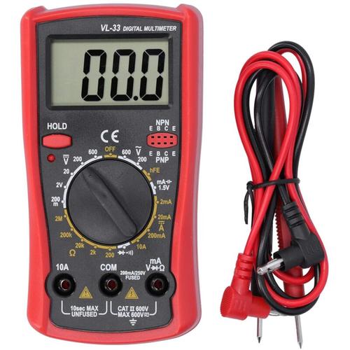 Digitalmultimeter Elektronisches Multimeter Spannungs-Stromtester LCD-Messwerkzeug Klemmvoltmeter