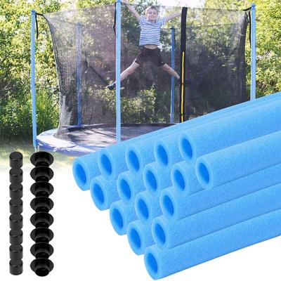 Tolletour - Trampolin Schaumstoff 16x Schaumstoffrohre 92 cm Stangenschutz Schaumstoffrolle für Image