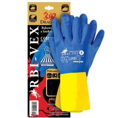 Gummihandschuhe Latex/Neopren in versch. Größe 8 Image