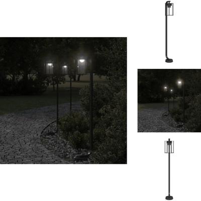 Vidaxl - Wegeleuchte Schwarz 100 cm Edelstahl - Wegeleuchte - Edelstahl - Außenstehleuchte Image