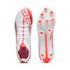 Fußballschuh PUMA "ULTRA 5 MATCH+ FG/AG WN'S", Gr. 38,5, puma weiß, puma schwarz, glowing rot, Synthetik, sportlich, Schuhe