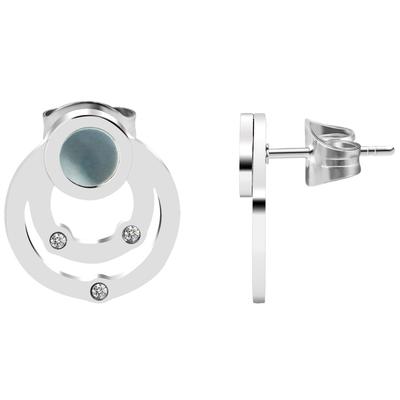 Paar Ohrhänger ADELIA´S "Neuheit 2025 - Damen Ohrstecker aus poliertem Edelstahl", silber, Ohrringe, Damen, Damen, Edelstahl Image