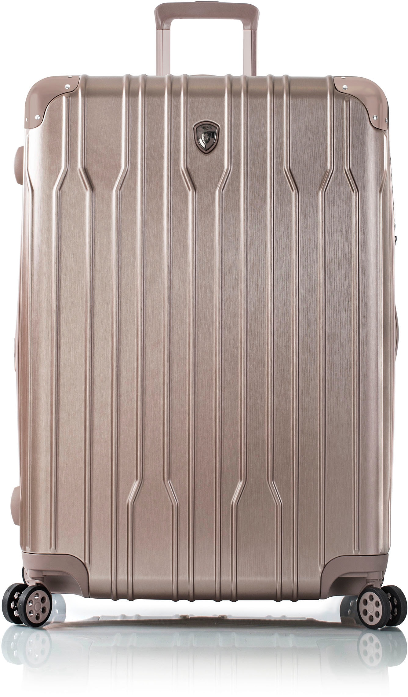 Hartschalen-Trolley HEYS "Xtrak, in verschiedenen Farben und Größen", Gr. B/H/T: 45 x 66 x 30 77, beige (atmosphere), Polycarbonat-Verbundwerkstoff, festlich, Koffer, Heys x Joachim Llambi Handgepäck-Koffer TSA Schloss Volumenerweiterung Image