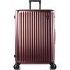 Hartschalen-Trolley HEYS "Smart Luggage, in verschiedenen Farben und Größen", Gr. B/H/T: 52cm x 76cm x 30cm 109 l, rot (burgundy), Polycarbonat, elegant, Koffer, Heys x Joachim Llambi Handgepäck Smart Gepäck mit App-Funktion