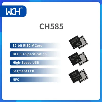 10 TEILE/LOS CH585 CH584 BLE Bluetooth 5,4 RISC-V MCU 2,4G RF USB 2,0 HS LCD NFC Image