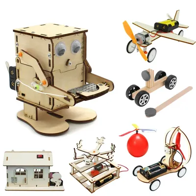 DIY Roboter Essen Münze Modell Montage Kit Mini Lehre Lernen STEM Projekt Wissenschaft Bildung Hilfe Image