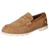 Slipper MUSTANG SHOES, Herren, Gr. 42, braun (hellbraun), Lederimitat, casual, Schuhe, Mokassin, Loafer, Sneaker mit weicher Innensohle
