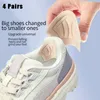 4 Paar Einlegesohlen für Sportschuhe, Herren, verstellbare Größe, Anti-Verschleiß-Fußpolster, Damen, für Schuhe, Absätze, Einlegesohlen, Schutz, Aufkleber-Einsätze