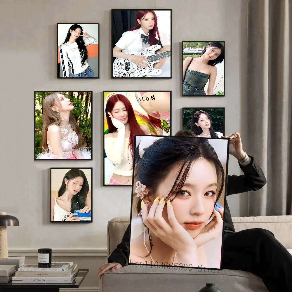 1pc kpop (g) I-DLE cho mi-yeon Poster Papier drucken nach Hause Wohnzimmer Schlafzimmer Eingang Bar Restaurant Café Kunst Malerei Dekoration Image