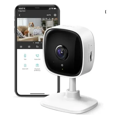 TP-LinkTapo1080P Indoor Security Camera for Baby Monitor, Dog Camera w/Motion Detection, 2-Way Audio Siren, Night Vision, Clou