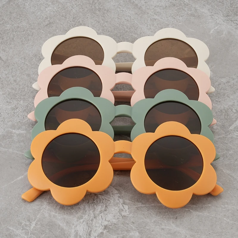 2025 Neue modische und niedliche Kindersonnenbrille, Sonnenblumen-Sonnenbrille für Babys, supersüße UV-beständige Kinderbrille Image