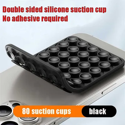 Silikon Handy Befestigung Saugnapf Doppelseitige Feste Pad Auto Halterung Telefon Fall Universal Image