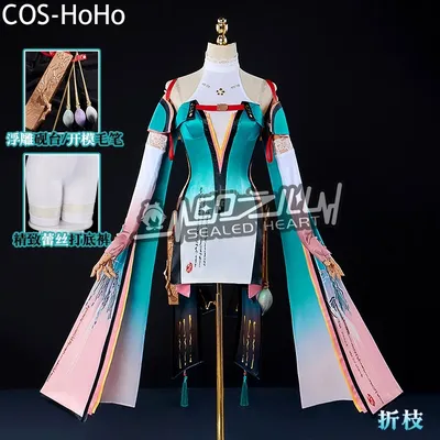 COS-HoHo Wuthering Waves ZheZhi Spiel Anzug Wunderschöne Schöne Kleid Uniform Cosplay Kostüm Image