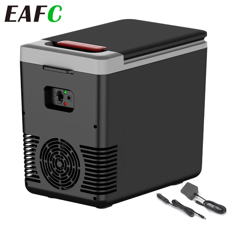 EAFC DC12V/ AC220V Tragbarer Autokühlschrank, tragbarer Heim-Auto-Kühler, Maske, Getränkekühler für Auto, Van, Wohnmobil, Familie, Camping, Reisen Image