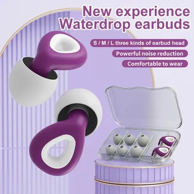1Set Ohrstöpsel zum Schlafen Tapones Para Dormir Lärmreduzierung Wasserdicht Schwimmen Ohrstöpsel Schutz Oordopjes Ohrstöpsel Set Image