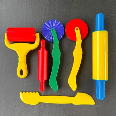 Spaß spielen Teig Werkzeuge Kit für Kinder Kinder Kleinkinder Spielteig Extruder Schere Rollen Image