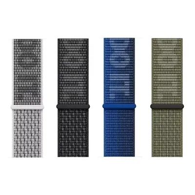 2 Stück Sport Loop-Armbänder für Apple Watch Band 40 mm 42 mm 45 mm 44 mm 46 mm 41 mm Nylon-Armband Image