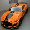 Große 1:18 Ford Mustang GT500 Miniaturen Legierung Druckguss Metall Fahrzeug Modell Sammlerstücke