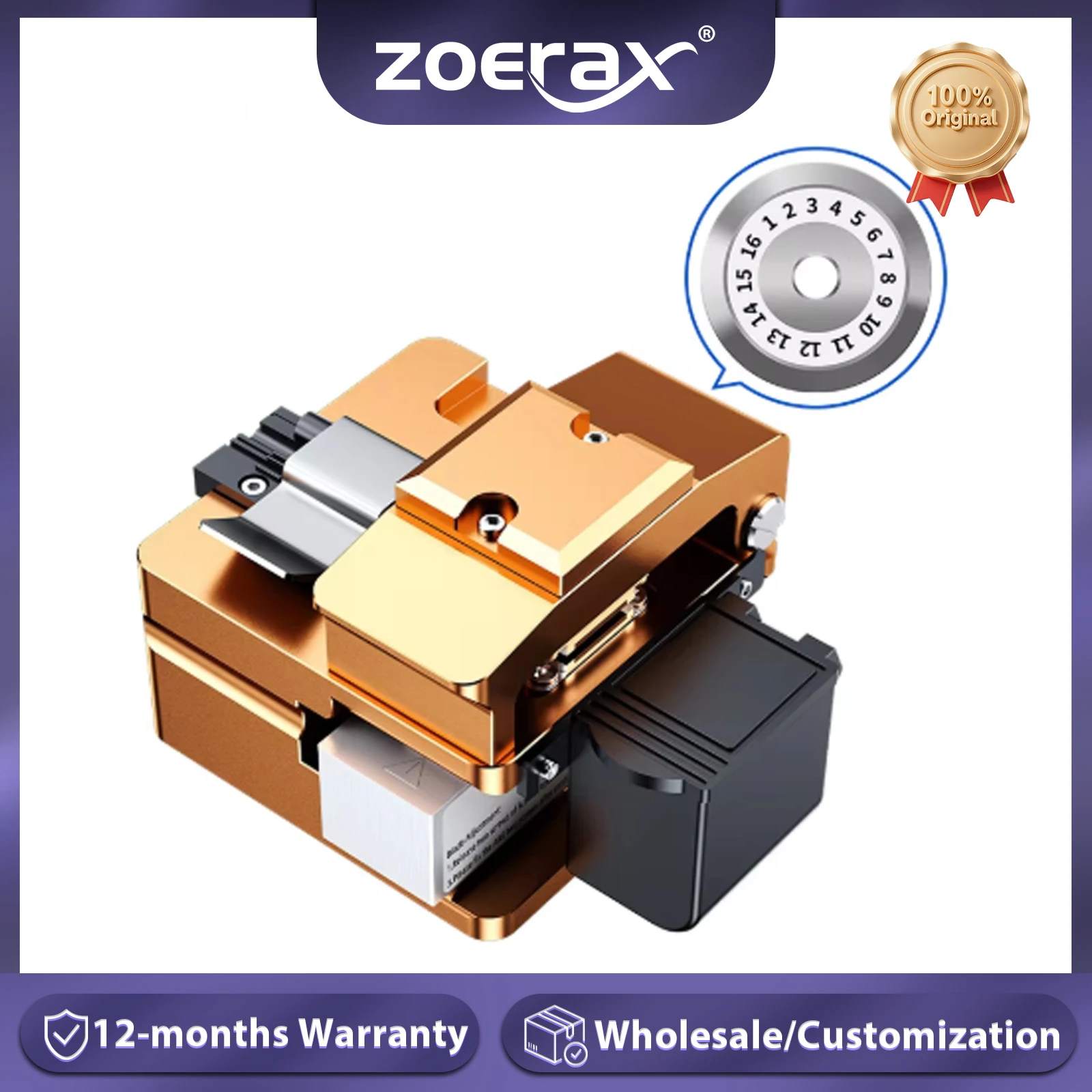 ZoeRax Fiber Optic Cleaver Light Optical Fiber Fusion Splicer Schneidmesser Fiber Cutter Hohe Präzision Image