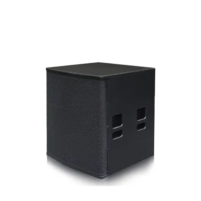 18-Zoll-Aktiv-Subwoofer-Lautsprecher. Einzelne 18-Zoll-Lautsprecher mit Subwoofer-Stromversorgung Image