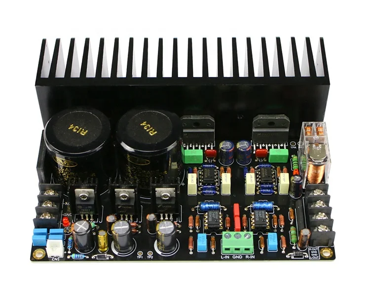 SeekEC LM3886 Verstärker Audio Board JRC5534DD Op-amp Volle DC Servo Schaltung LM317 LM337 Regler C1237 Lautsprecher Schutz 68W * 2 Image