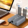 Adattatore NGFF B Key da M.2 a USB 3.0 Riser scheda wireless Doppia ventola di raffreddamento Doppia slot per scheda SIM per modulo SIM/Micro SIM/Nano SIM 4G 5G