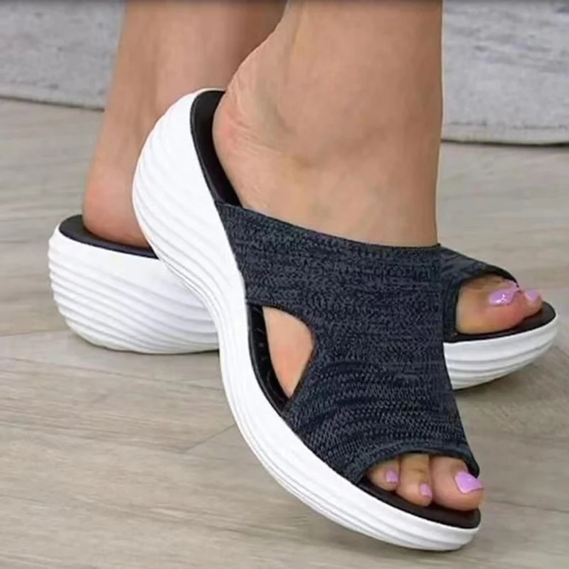 Femmes chaussures sandales été fête dames chaussures diapositives chaussures pour femmes sandales compensées dames grande taille chaussures femme pantoufles femme