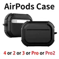 Quattro angoli anticaduta con custodia Airpods Pro Custodia AirPods 4 2 3 Pro 2 generazione Custodia protettiva MagSafe compatibile con USB-C con