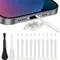 Kit de nettoyage pour smartphone 12 pièces – Haut-parleur de téléphone et outils de dépoussiérage de ports avec jeu de brosses pour iPhone Samsung tous les smartphones