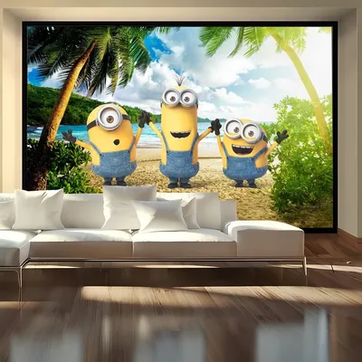 Comedy Movie M-Minions Backdrop For Photo Studio Boys Baby Shower Happy Birthday Party Photography