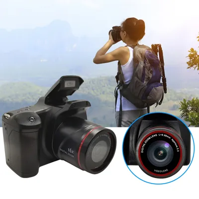Digital Camera 16X Focus Zoom Design Resolution 1920*1080 Supported Storage Card Battery Powered
