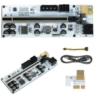 1PCS Riser Newest VER 010X USB 3.0 PCI-E Riser Express Cable Riser For Video Card X16 Extender PCI-E